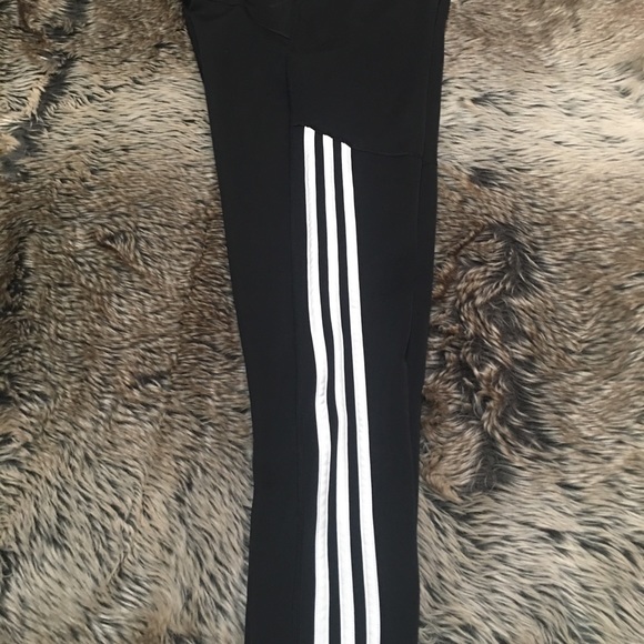 Adidas iconic 3-STRIPES 7/8 Climalite Tights Size L - Picture 8 of 11